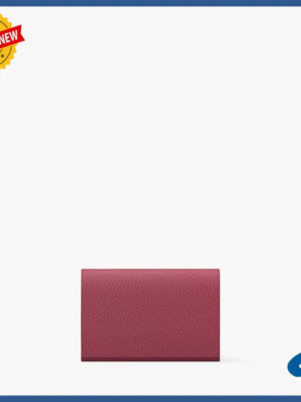 Genuine Leather Business Card Wallet with Multiple Slip Pockets